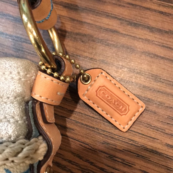 SOLD….Coach Special Edition Under the Ocean Bubbles Satchel Wristlet with Fish - Picture 3 of 11